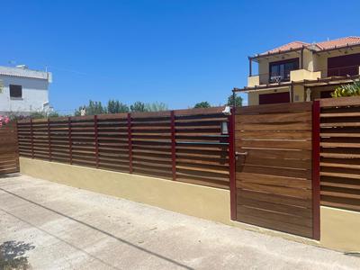 A balcony of Aegina by the saronic gulf
