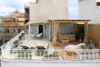 Athens Breathtaking Penthouse With Spa 5' to Metro