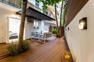 Backyard modern house Nea Smyrni