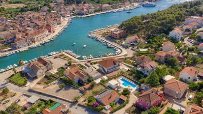Hvar luxury Villa and pool with view in heart of Stari Grad
