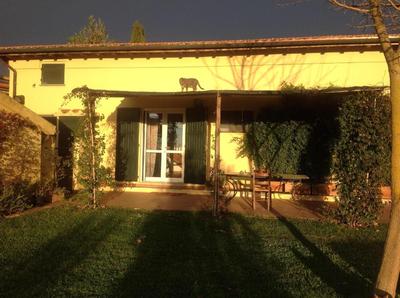 Ferienwohnung mit Blick auf den Garten