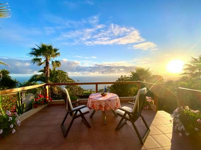 Finca Tenerife - Authentisches kanarisches Haus mit Traumblick, tropischem Garten und Sauna