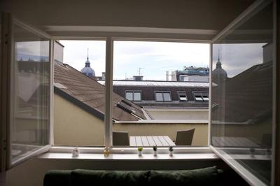 Rooftop Apartment with Balcony & AC