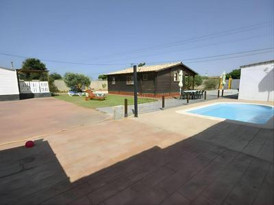 Casa de Madera con Piscina Privada cerca de Playa La Barrosa en Chiclana - ES-180-66