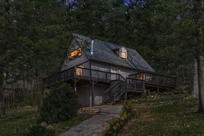 Hot Tub, Wraparound Deck, & WiFi at Chalet Cabin main