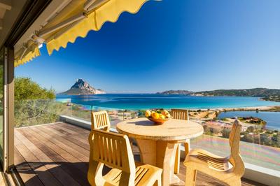 The houses of rising sun with a stunning sea view