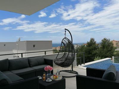 Ferienhaus mit Privatpool für 6 Personen 1 Kind ca 100 qm in Podstrana, Dalmatien Mitteldalmatien