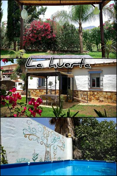 la huerta rural house in the nature with pool and garden, next the center