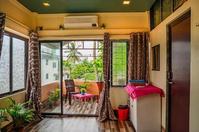cozy room with balcony