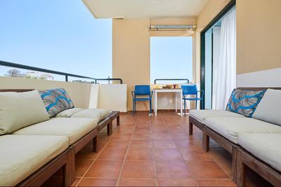 soft blue apartment near seaside