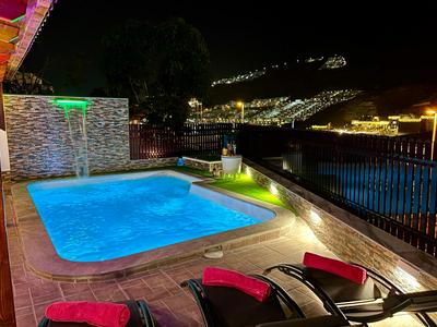 Villa Puerto Rico in front of the shopping center with private heated saltwater pool with jacuzzi function & arcade games OR St andard Villa Puerto Rico in