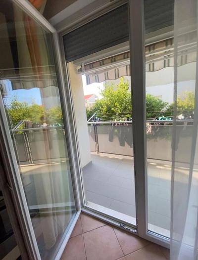 Double bed in studio, by the beach near Split