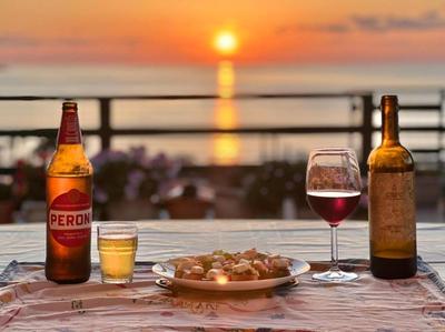 tramonto blu