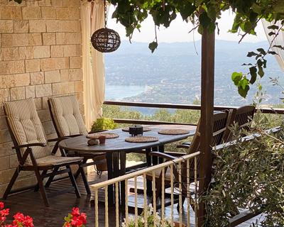 Lorantina Luxury Sea View Holiday House close to Barbati & Ipsos Beach with Starlink WiFi