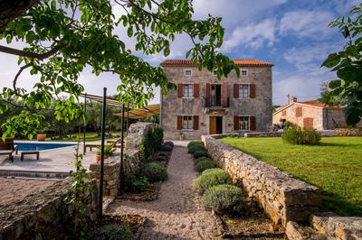 Villa with pool, olive garden and sea view by TRAVELER tourist agency Krk - ID 2147