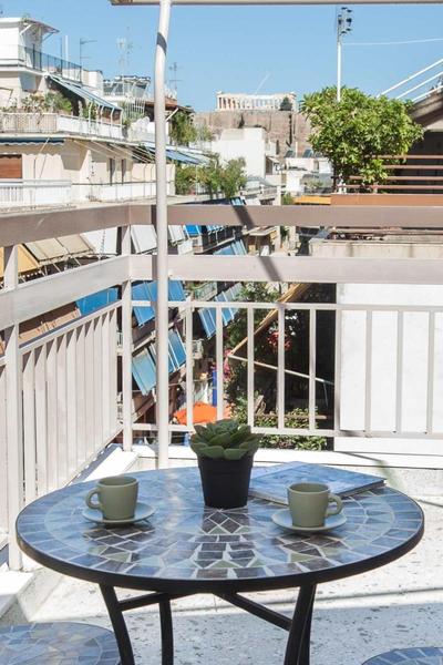 Neos Kosmos Gem with Balcony and Acropolis View