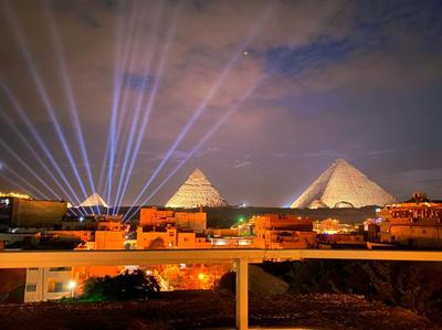 Grand tower pyramids view