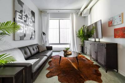 Chic and Cozy Loft on Jasper Ave near Rogers Place and LRT Line