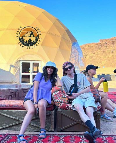 Sunset Rum Colorful Camp