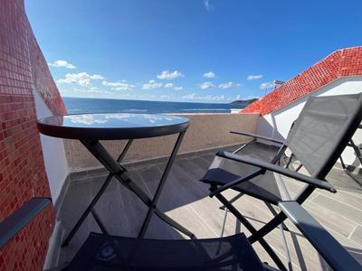 Modern Beachfront Studio with Balcony Views NEW