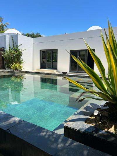 Blue Palm Villa with Private Pool & Tropical Garden