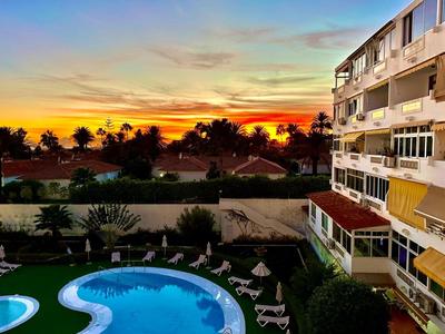 Sunset Over the Pool near Yumbo!