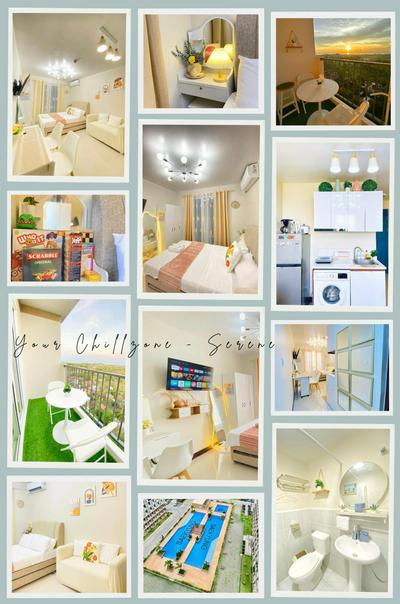 Seaview Condo Near Mactan Airport with Balcony, Pool, Netflix