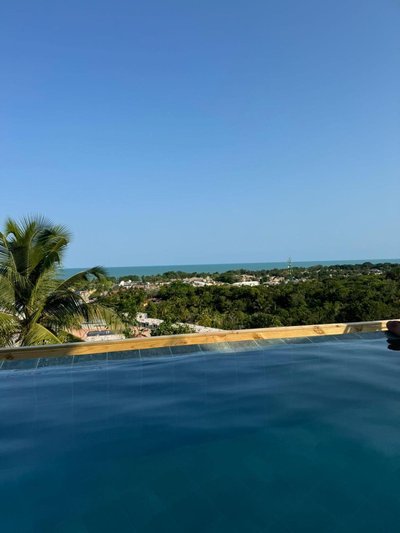 Duplex 3 suítes Ar wifi e vista total da orla