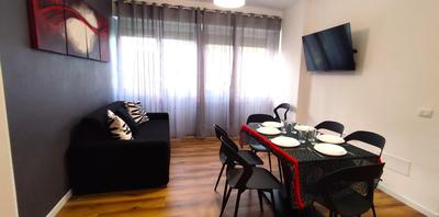 Ancient Rome Colosseum modern and bright apartment