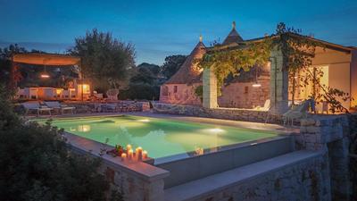 TD Trulli Terralta Panoramic Pool Over Countryside