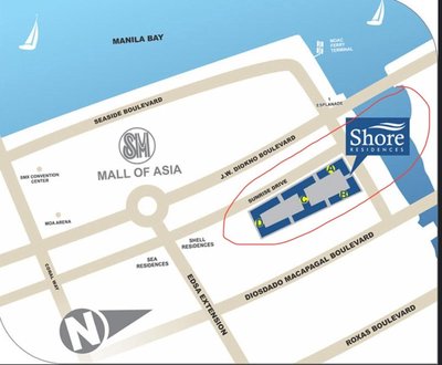 Shore Residences,1bedroom with balcony walking distance to Mall of Asia and near Manila Airport