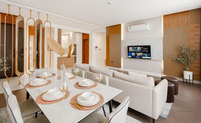 Luxurious 2-bedroom flat with relaxation space