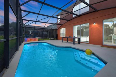Family-Friendly 6-Bedroom Villa with Pool Game Room and Themed Bedrooms at Emerald Island Resort