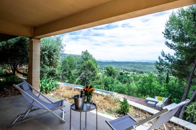 Independent Panoramic Studio with Pool - Le Tholonet