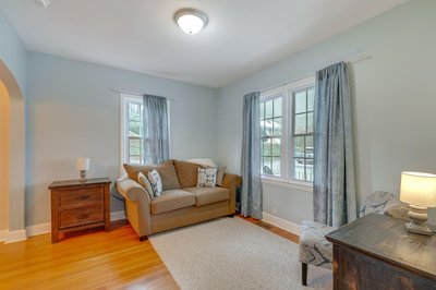 Walk to Shops and Dining Jonesborough Home with Deck!