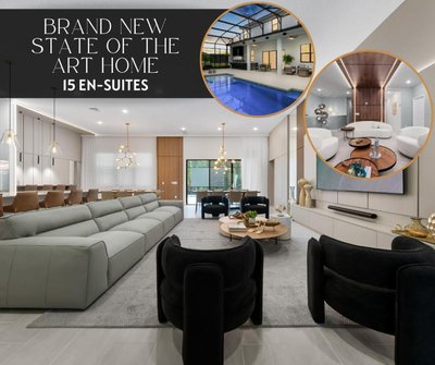 Brand New Modern State of the Art Home! Sleeps 31