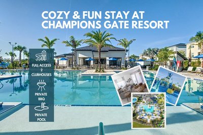 Champions Gate Retreat w Private Pool in Top Resort
