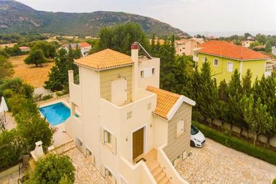 Villa Semeli Large Private Pool Walk to Beach Sea Views A C Wifi Car Not Required Eco-friendl - 1879