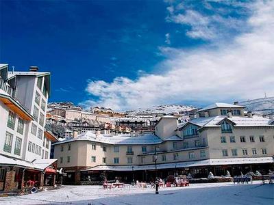 In the Middle of the ski Resort