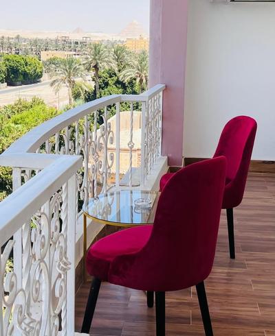 Pyramids sunshine view