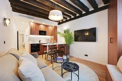Chic Apartment - 1br/4p -ac- Marais/vosges