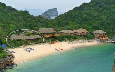 Halong Bay Deluxe Cruise Bungalow on Island