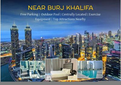 Chic Studio in Business Bay Near Burj Khalifa