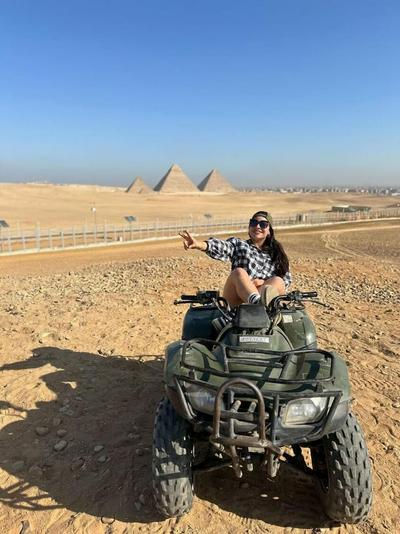 Aziz Egypt Pyramids View