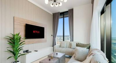 Modern 2BR w Balcony in JVC nr Dubai Sports City