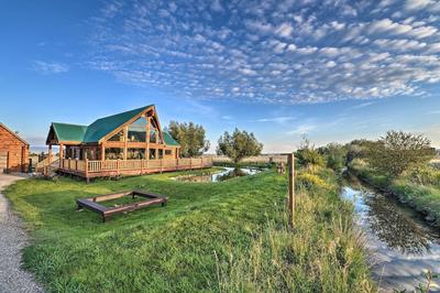 Stunning Driggs Retreat w/ Private Hot Tub & Pond!