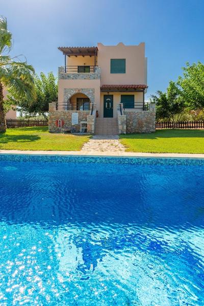 Spiros Beach Villa Large Private Pool Walk to Beach Sea Views A C Wifi Car Not Required - 971