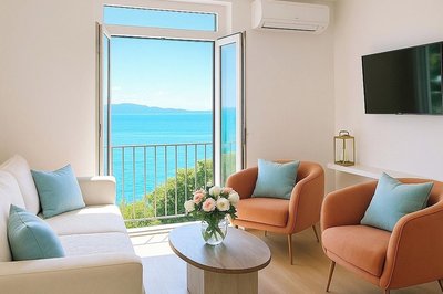 Sea View Apartment Rijeka-free Parking-6 People