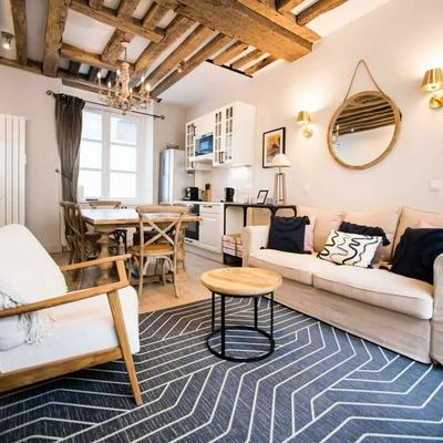 Classy Bourgeois Chic 2 Bedroom Apt in Le Marais