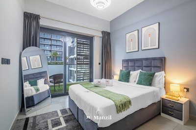 Manzil-Stylish 1BR with Maid room in JVC